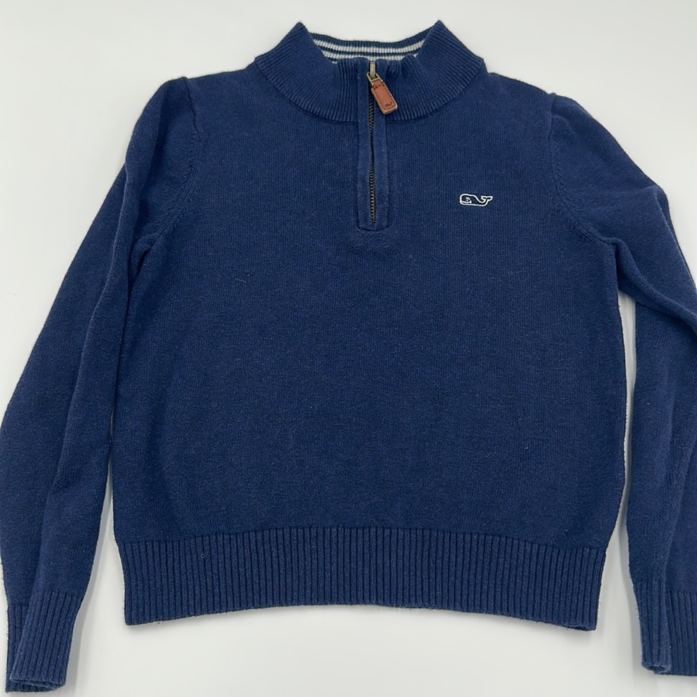 Vineyard Vines Navy Zip Up Sweater size 5
